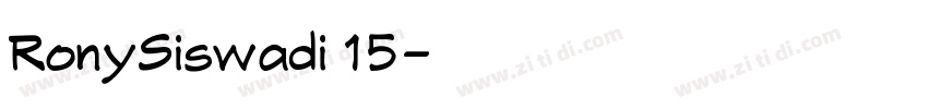 RonySiswadi 15字体转换